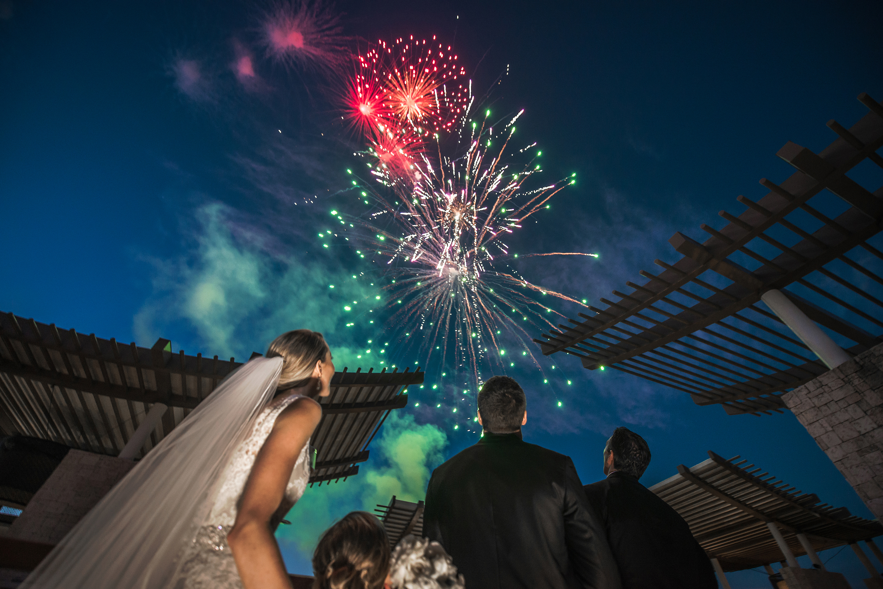 Playaloves.me Wedding Photography Riviera Maya Mexico Fireworks